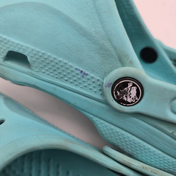 Crocs Sandals Womens 8 Light Blue Classic Slip On Clasic Clogs Summer Shoes - Picture 7 of 10